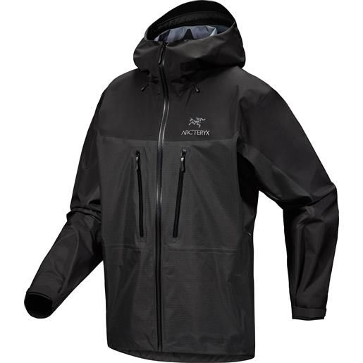 Arc'Teryx - giacca protettiva in gore-tex - alpha jacket m black per uomo - taglia s, m, l, xl - nero
