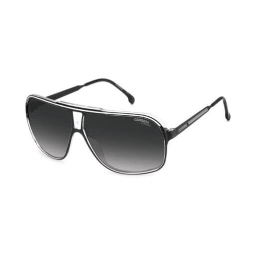 Carrera occhiali da sole grand prix 3 black white/grey shaded 64/9/135 uomo
