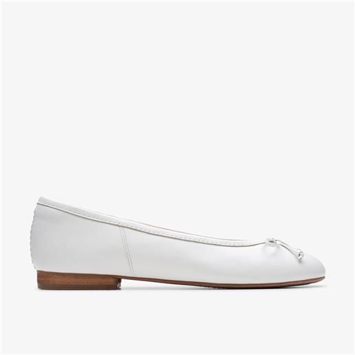 Clarks fawna lily white leather