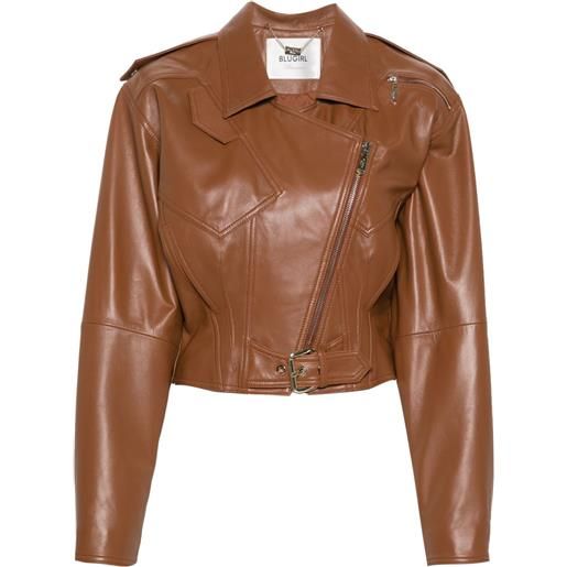 Blugirl giacca con strass - marrone