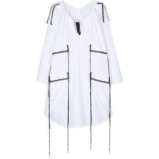 LITKOVSKA abito oberih midi - bianco
