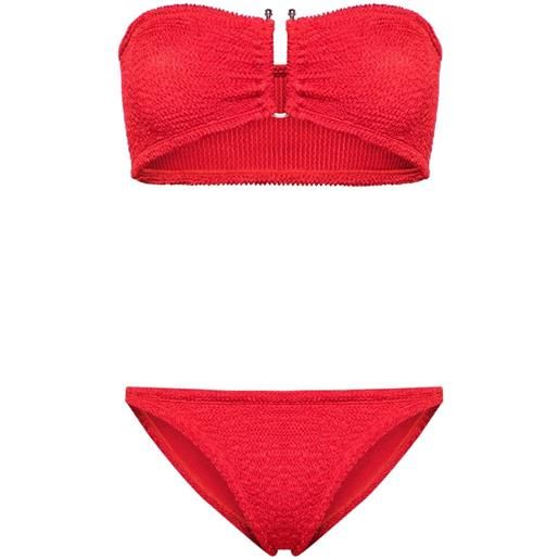 PARAMIDONNA bikini frida effetto stropicciato - rosso