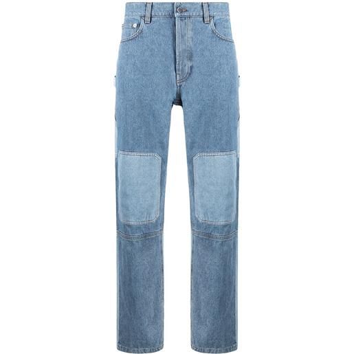 JW Anderson jeans patchwork - blu