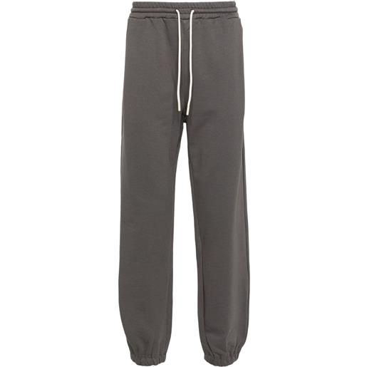 MSGM pantaloni sportivi con stampa - grigio