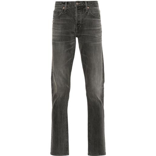 TOM FORD jeans slim a vita media - grigio