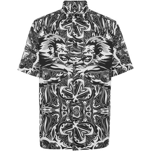 Philipp Plein camicia con stampa grafica - nero