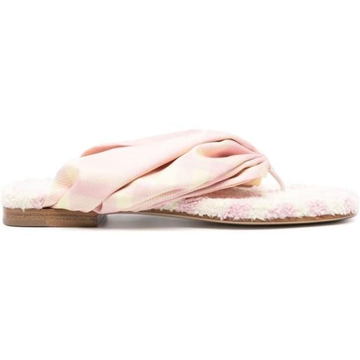 Burberry sandali a punta aperta - rosa