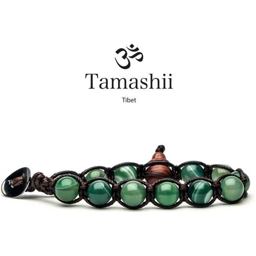 Tamashii bracciale agata verde chiaro striata Tamashii unisex