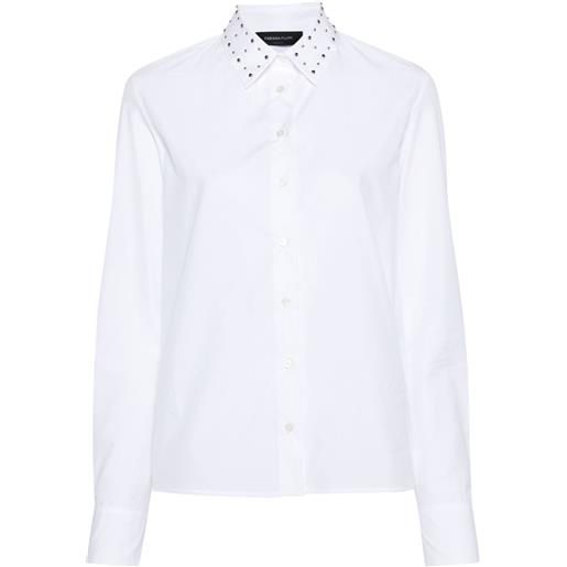 Fabiana Filippi camicia con borchie - bianco