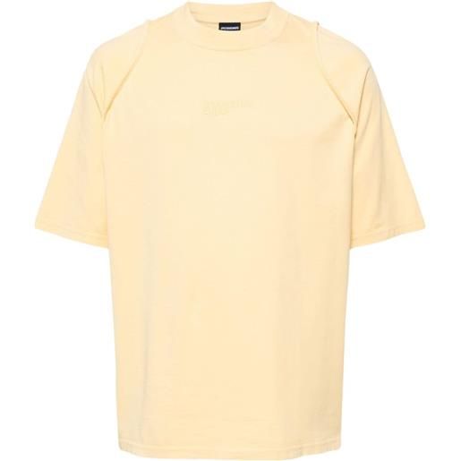 Jacquemus t-shirt le camargue in cotone biologico - giallo