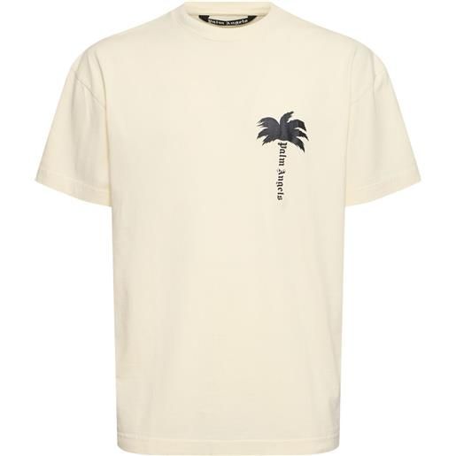 PALM ANGELS t-shirt the palm in cotone con stampa