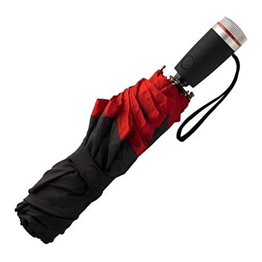 BOSS hugo ombrello tascabile gear red - ombrello ultraleggero ed extra robusto con protezione antiruggine e anti-graffio. 