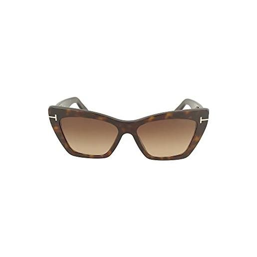 Tom Ford occhiali da sole wyatt ft 0871 dark havana/brown shaded 56/15/140 donna