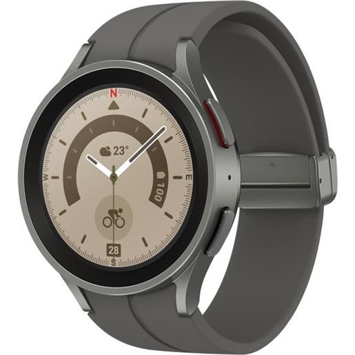 Samsung galaxy watch5 pro smartwatch scocca in titanio 45mm memoria 16gb gray titanium