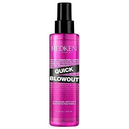 Redken quick blowout spray termoprotettore che riduce i tempi di asciugatura 125ml
