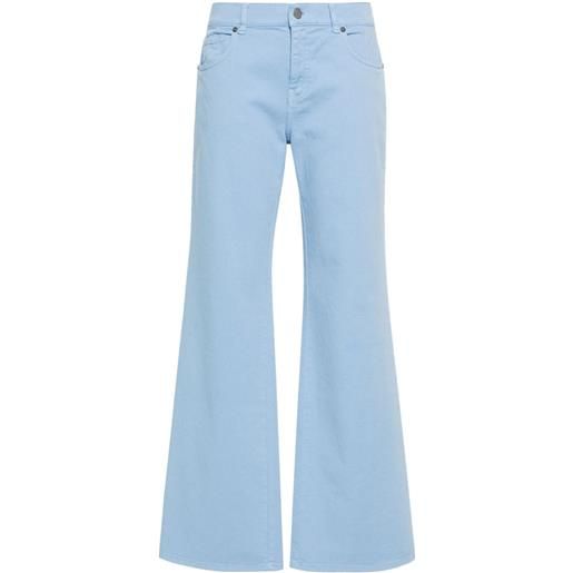 P.A.R.O.S.H. jeans chimera dritti a vita alta - blu