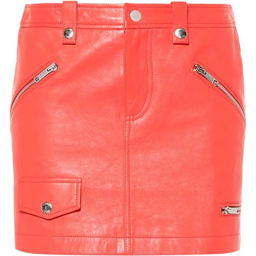 MOSCHINO JEANS minigonna con tasche - rosso