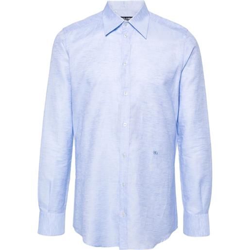 Dolce & Gabbana camicia con ricamo - blu