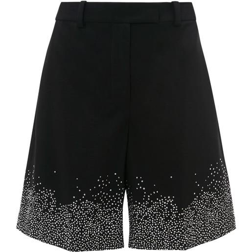 JW Anderson shorts sartoriali con cristalli - nero