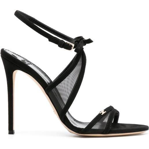 Elisabetta Franchi sandali con inserti a rete 105mm - nero