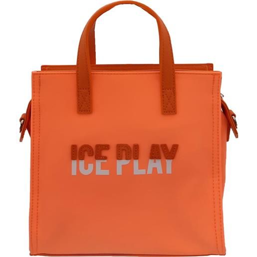Ice play borsa a mano piccola colore arancione fluo
