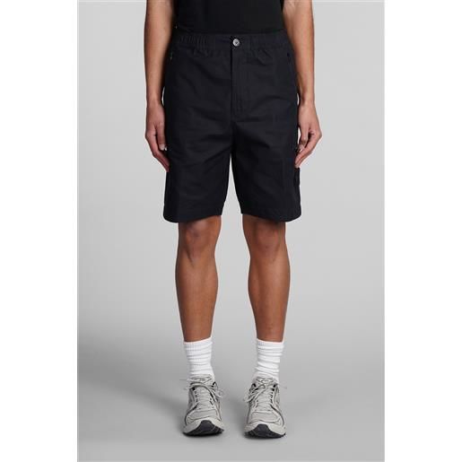 Stone Island shorts in cotone nero