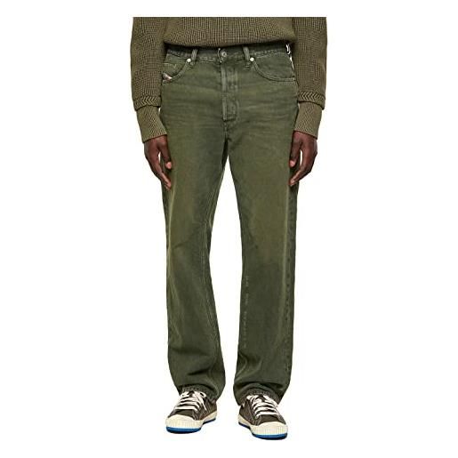 Diesel - jeans da uomo loose straight fit verde - d-macs 09a35, verde, 33w x 32l