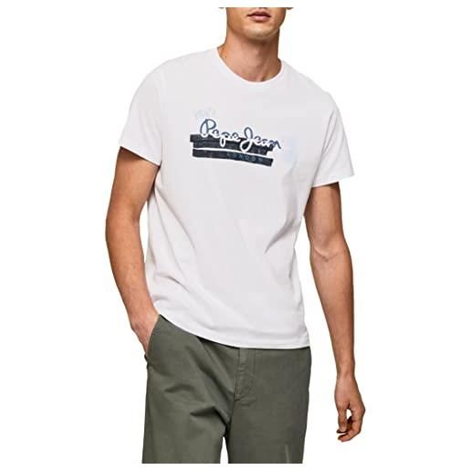 Pepe Jeans rafa, t-shirt uomo, bianco (white), xs