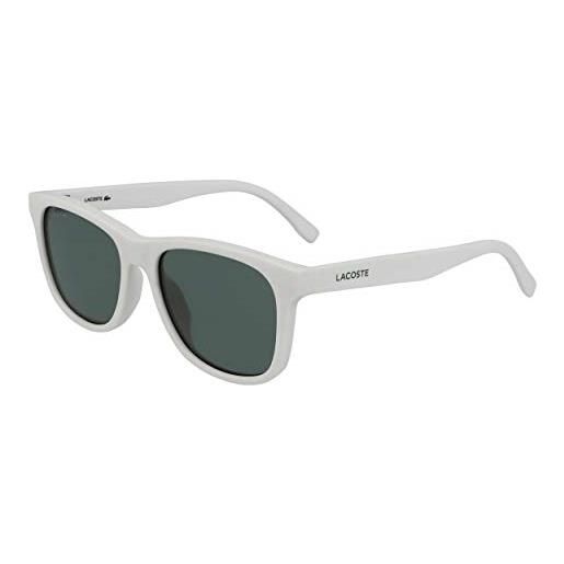 Lacoste eyewear white occhiali da sole, taille unique unisex-bambini