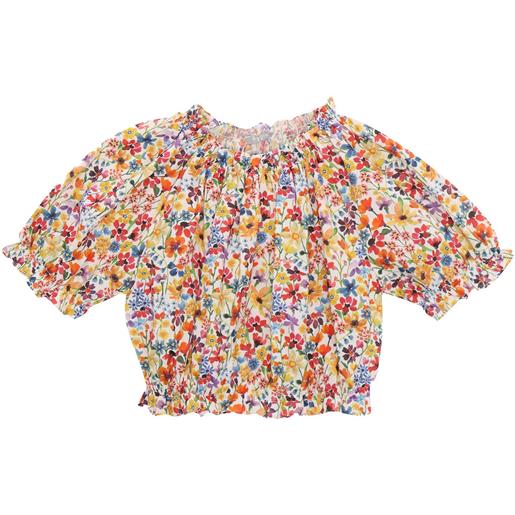 IL GUFO t-shirt bambina floreale
