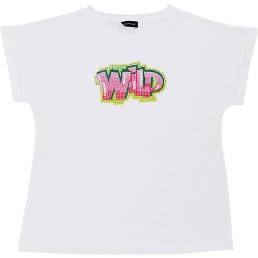 Monnalisa t-shirt bambina con strass