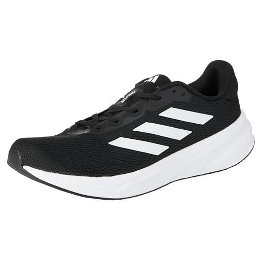 adidas response, scarpe da ginnastica uomo, core black/ftwr white/core black, 41 eu