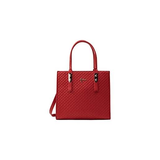 NALLY, borsa tote donna, colore: rosso
