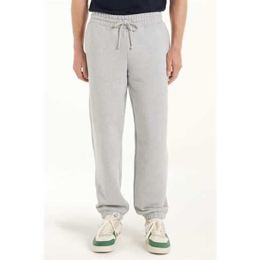 Tezenis pantalone lungo felpa pesante con tasche uomo grigio