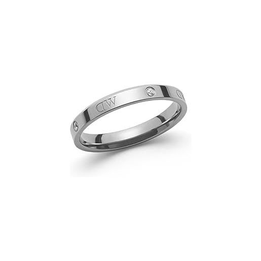 Daniel Wellington anello da donna collezione classic lumine. Gioiello in acciaio inossidabile di colore silver. Dimensioni: 14. La refrenza è: dw00400235. 