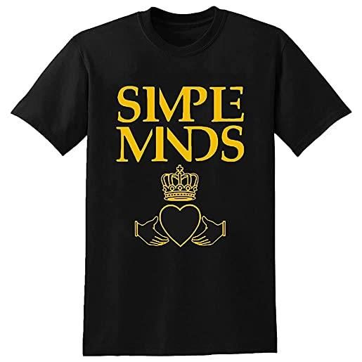 YIHENG simple minds t-shirt cotton men summer fashion t-shirt graphic unisex basic short sleeve cotton casual t-shirt black