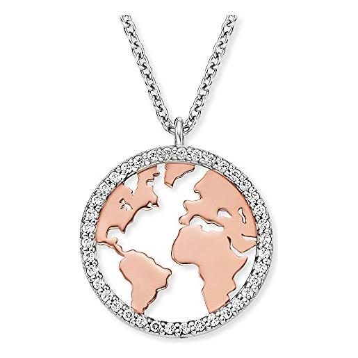 Engelsrufer - catena per collana non è un tipo di metallo zirconia_cubica donna, argento, länge: 40 + 4 cm - ern-world-bicor-zi