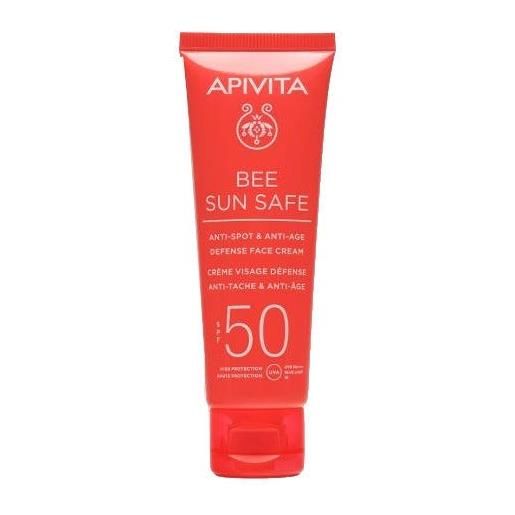 Apivita Sa apivita bee sun safe crema viso spf50 anti-macchia&anti-age 50ml Apivita Sa