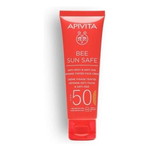 Apivita Sa apivita bee sun safe crema viso colorata spf50 anti-macchia&anti-age 50ml Apivita Sa