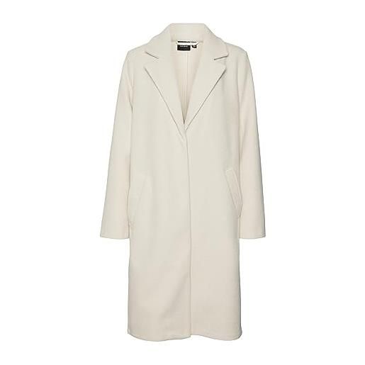 Vero Moda vmstacey cappotto lungo boos, farina d'avena, l donna