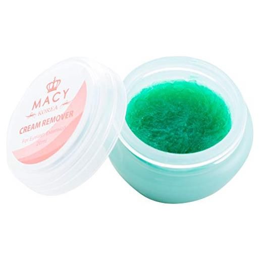 Macy Co. Ltd. Korea allungamento ciglia primer remover liquid gel crema solvente macy 15 g 20g - remover crema verde 20g