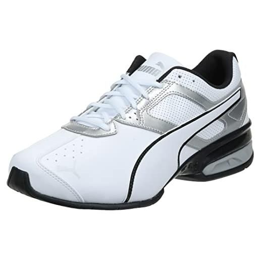 Puma tazon 6 fm, scarpe da running uomo, white/silver, 44.5 eu