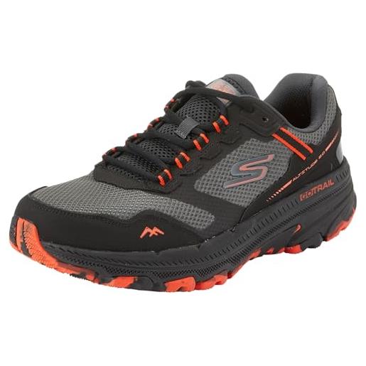 Skechers go run trail altitudine 2.0, sneaker uomo, tessuto in pelle blu navy e rosso, 42.5 eu