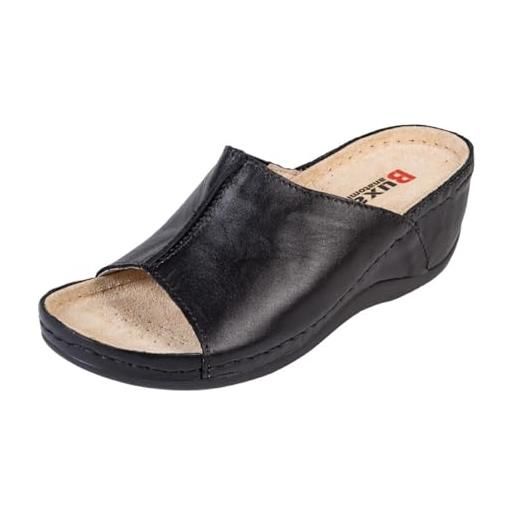 Buxa anatomic bz320 zoccoli donna scarpe di pelle pantofole sabot sandali (beige, sistema taglie calzature eu, adulto, donna, numero, media, 39)