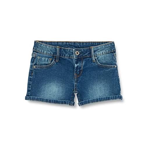 Pepe Jeans foxtail, pantaloncini bambine e ragazze, blu (denim-hk4), 16 anni