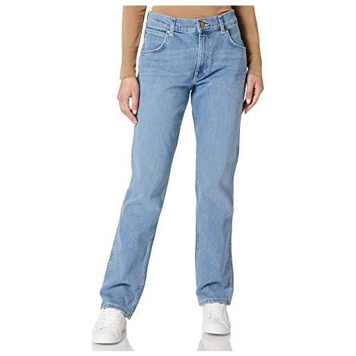 Wrangler greensboro jeans, blu (moonstone), 33w / 34l uomo