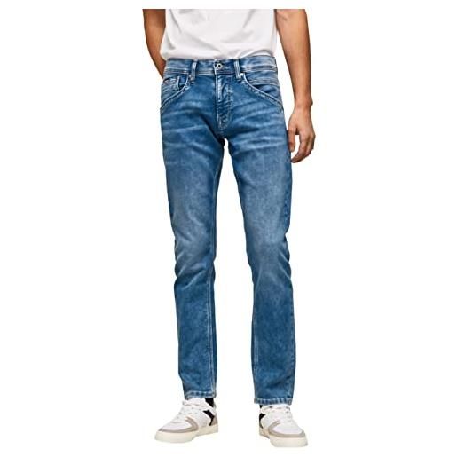 Pepe Jeans track, jeans uomo, blu (denim-hp6), 31w / 32l