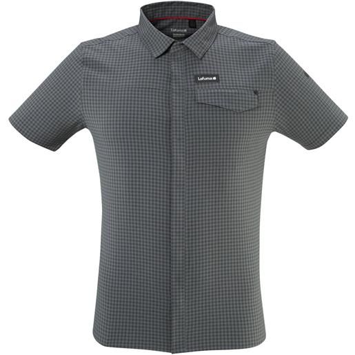 Lafuma - camicia traspirante - skim shirt ss m carbone grey per uomo - taglia m, l, xl, s - grigio