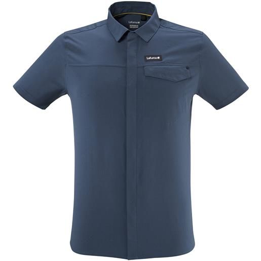 Lafuma - camicia traspirante - skim shirt ss m eclipse blue per uomo - taglia m, l, xl, s