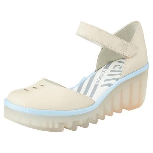 Fly London biso305fly, sandali donna, bianco sporco, 9 uk